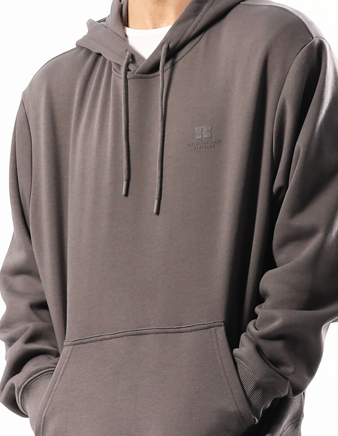 Grey Brown Russell Athletic Brooklyn Men Hoodie | 27MWBZPSR