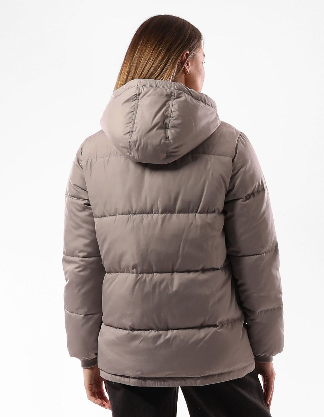 Grey Brown Russell Athletic Tribecca Women Puffer Jacket | 84BTUYLWK