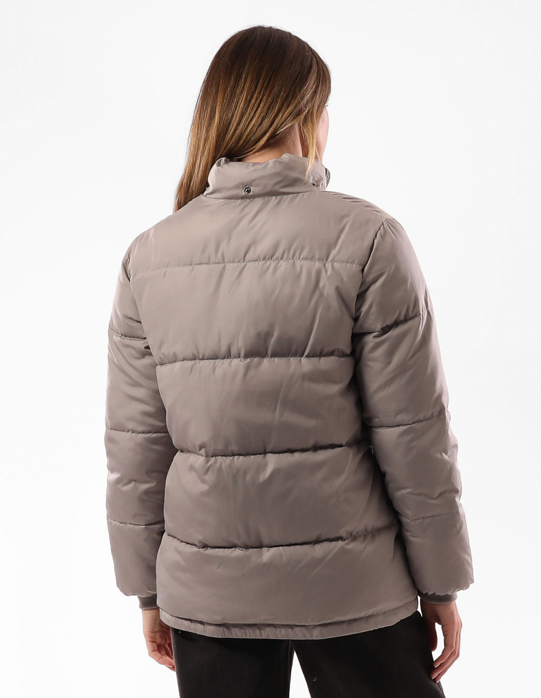 Grey Brown Russell Athletic Tribecca Women Puffer Jacket | 84BTUYLWK