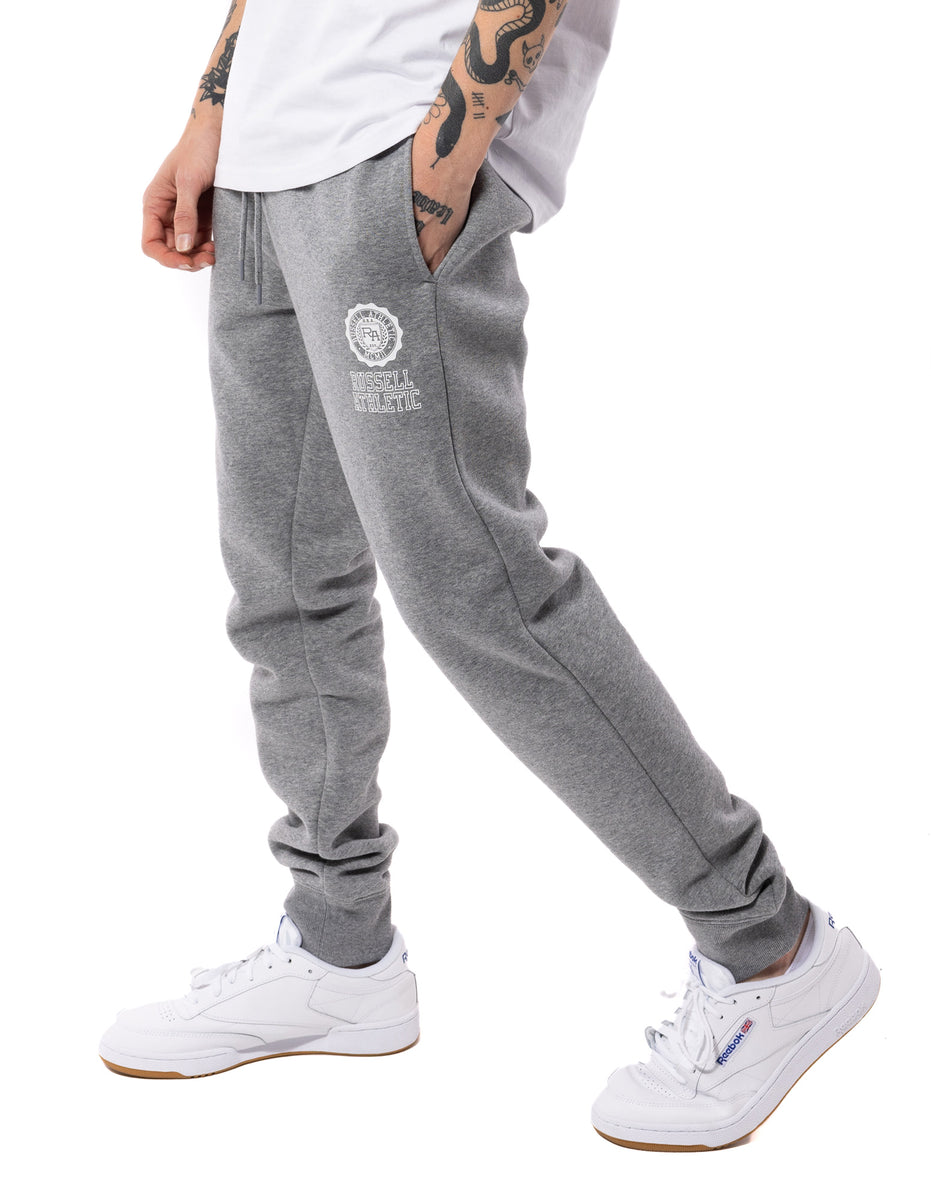 Grey Russell Athletic Collegiate Flock Men Track pants | 81UVHOBZE