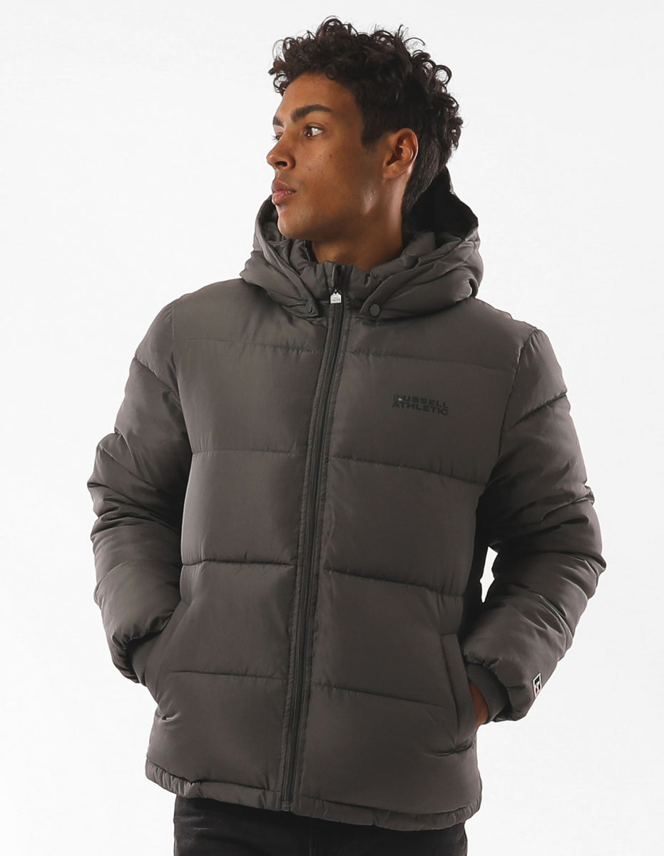 Grey Russell Athletic Hampton Men Puffers | 84DFUZBXY