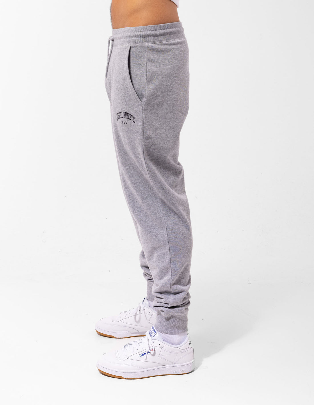 Grey Russell Athletic Originals Big Arch Unbrushed Cuffed Men Track pants | 23WQTIDXR