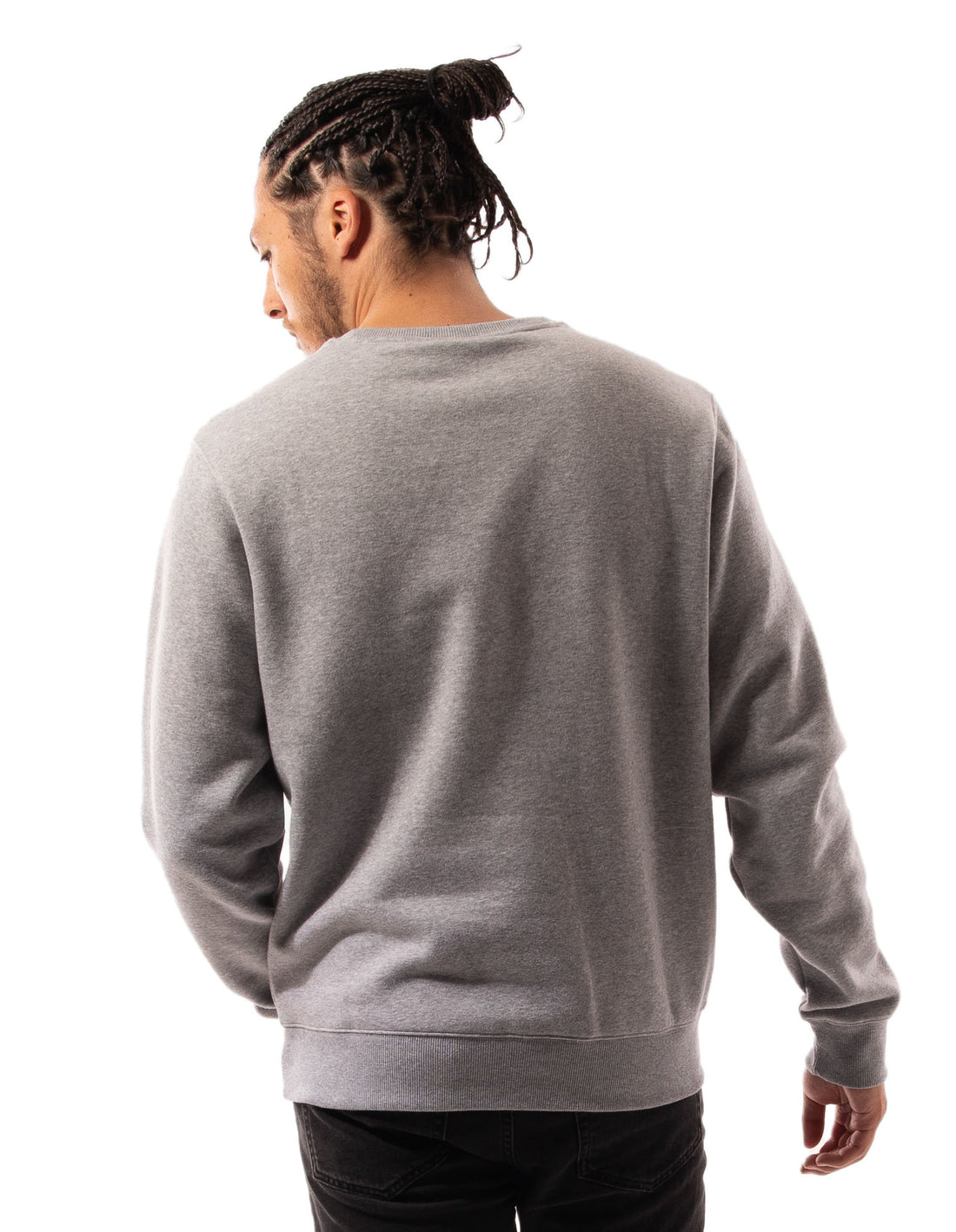 Grey Russell Athletic Originals Small Arch Men Crew Neck Sweaters | 39DNKBPLO