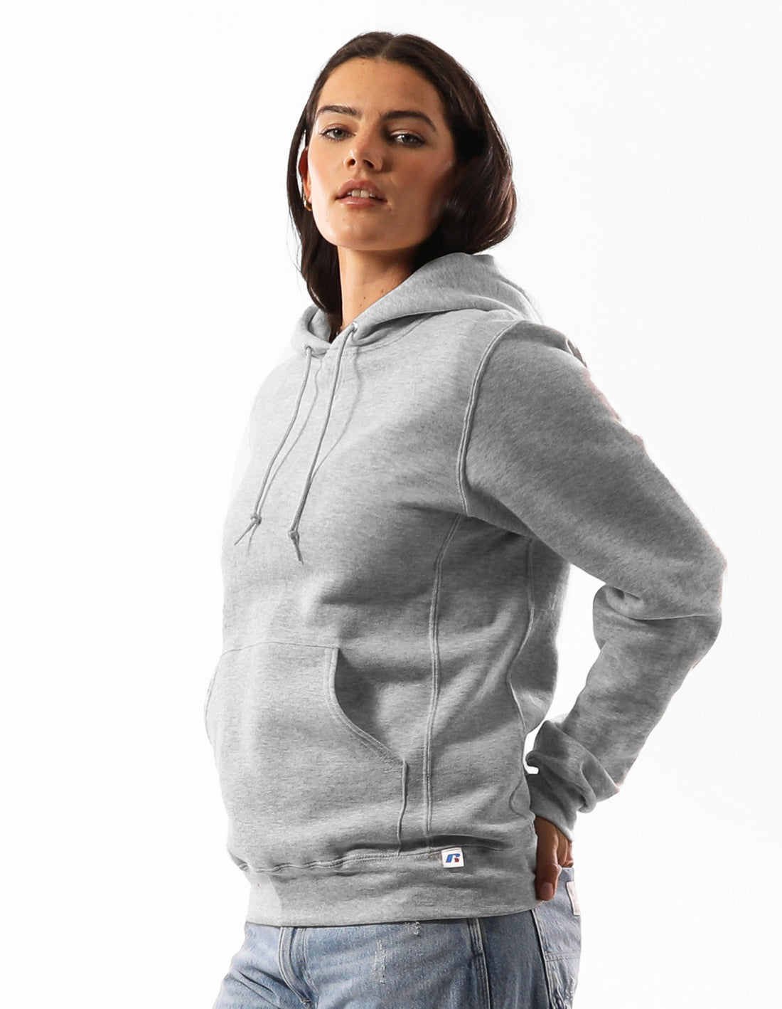 Grey Russell Athletic Unisex Dri Women Hoodie | 87MOEGLWN