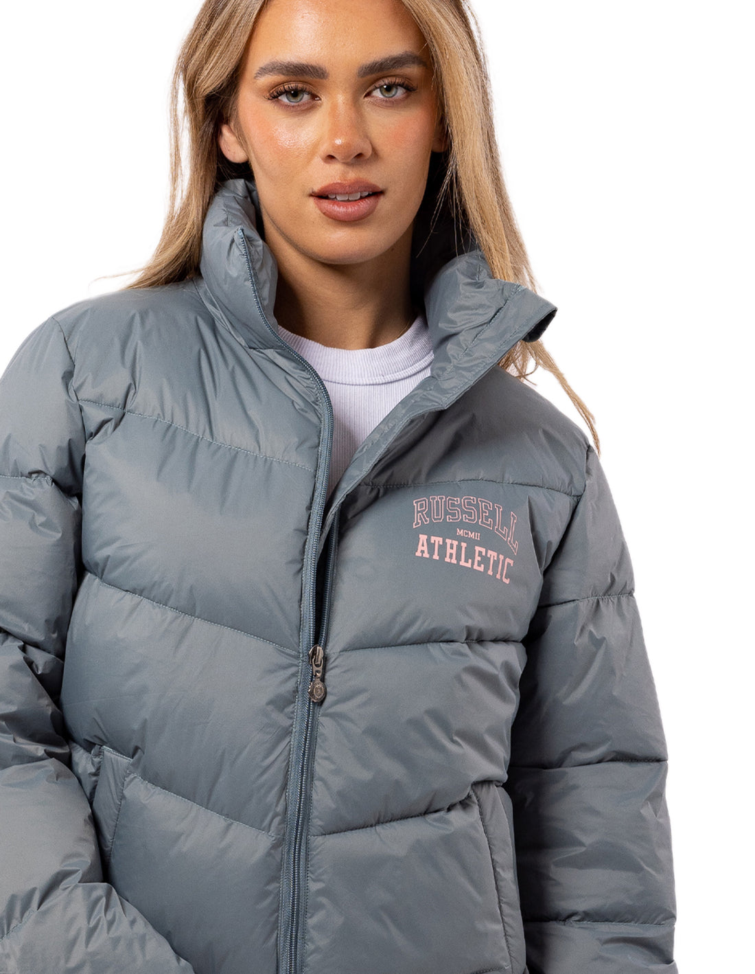 Indigo Russell Athletic Arch Logo Women Jackets | 39HOSZPED