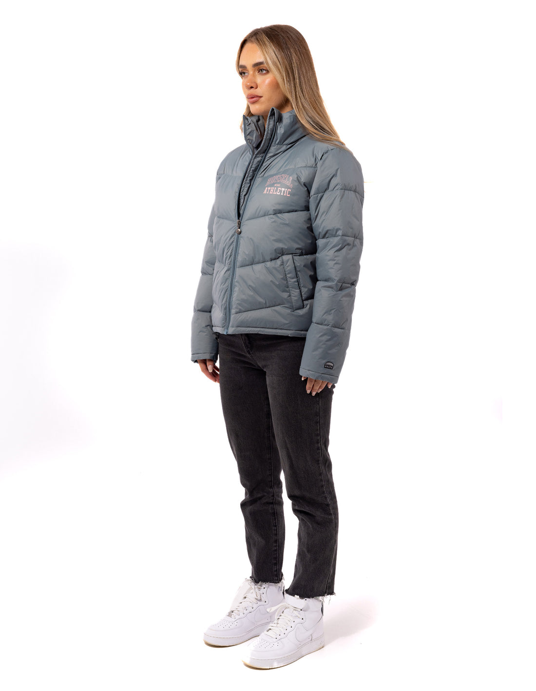 Indigo Russell Athletic Arch Logo Women Jackets | 39HOSZPED