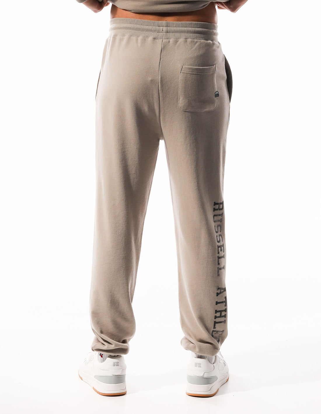 Khaki Russell Athletic Distressed Arch Men Track pants | 14RVOETUX