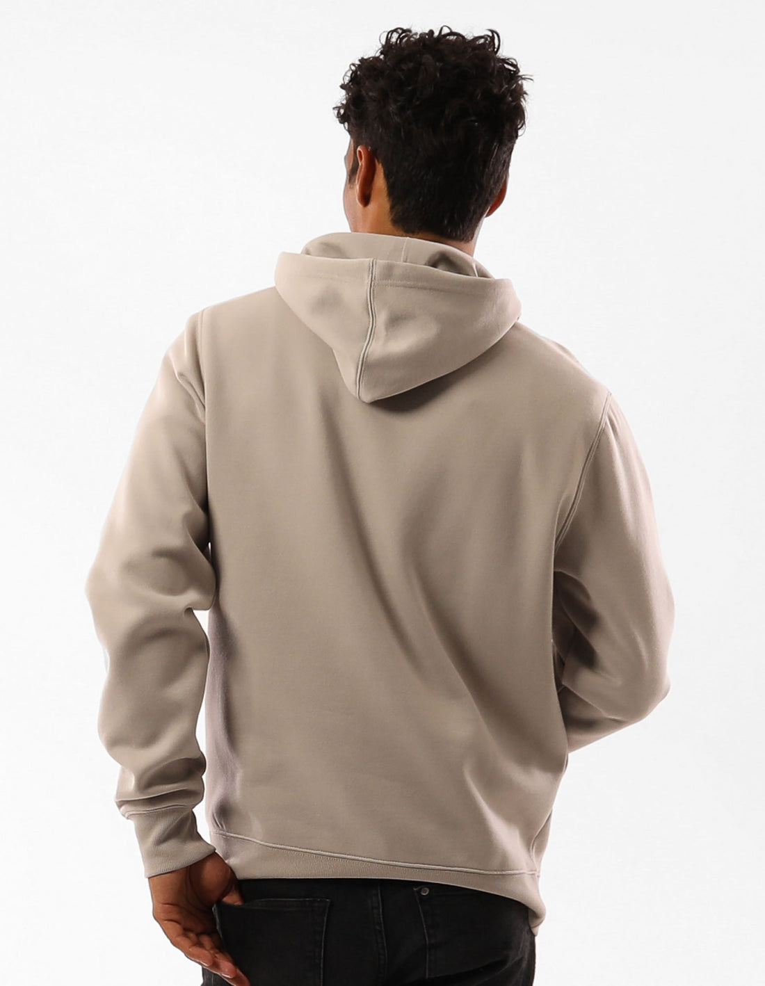 Khaki Russell Athletic Original Modern Logo Men Hoodie | 67OPKFWHJ