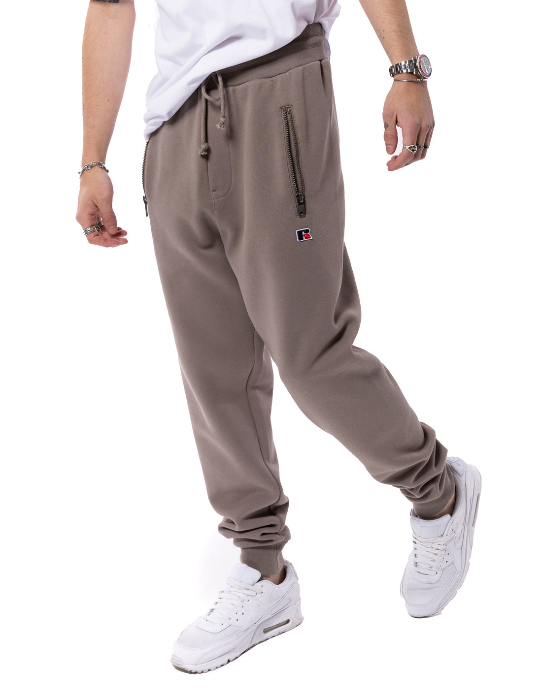 Khaki Russell Athletic Unisex Jack Men Track pants | 69OYVABUJ