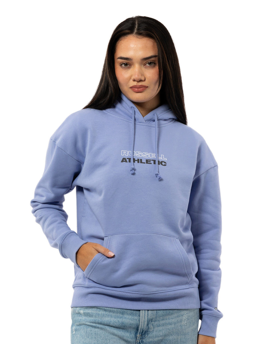 Lavender Russell Athletic Originals Linear Women Hoodie | 91DYEVLZH