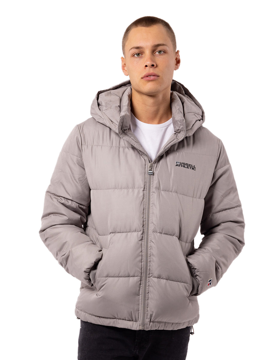 Light Grey Brown Russell Athletic Hamptonin Timber Men Jackets | 95CAQXJOK