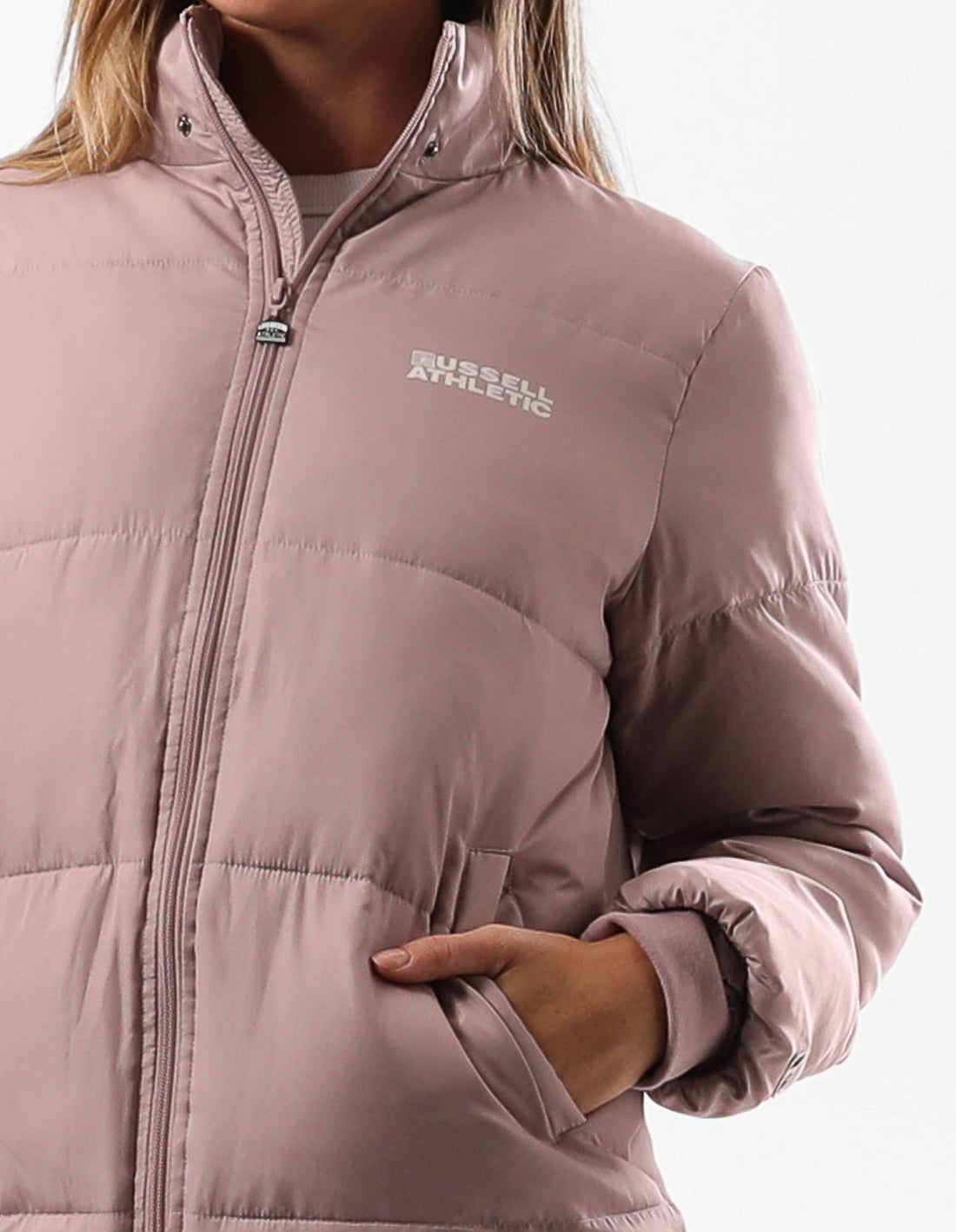 Light Rose Pink Russell Athletic Tribecca Women Jackets | 35BKXDGOV