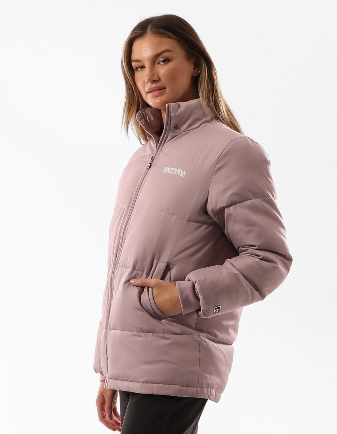 Light Rose Pink Russell Athletic Tribecca Women Jackets | 35BKXDGOV