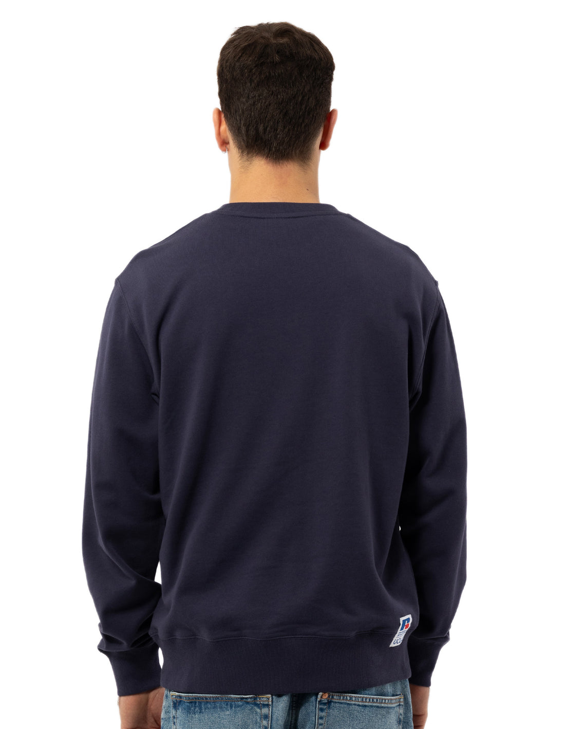 Navy Russell Athletic 1919 Men Crew Neck Sweaters | 27WIVPHRT