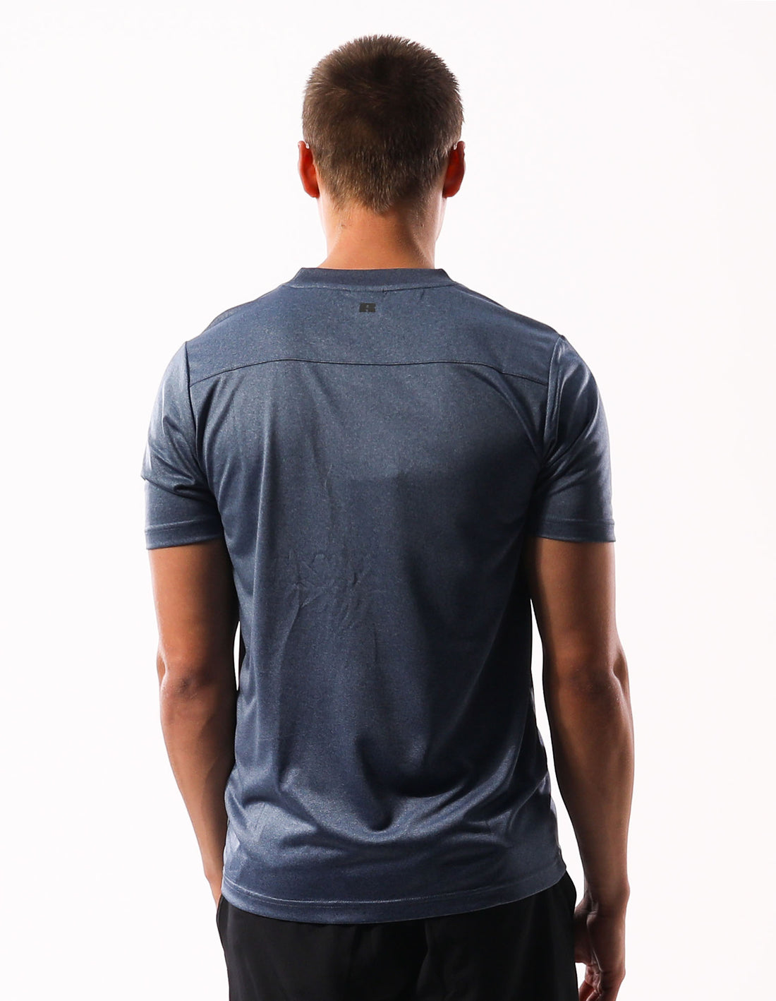 Navy Russell Athletic Active Men T Shirts | 70SXJTVWR