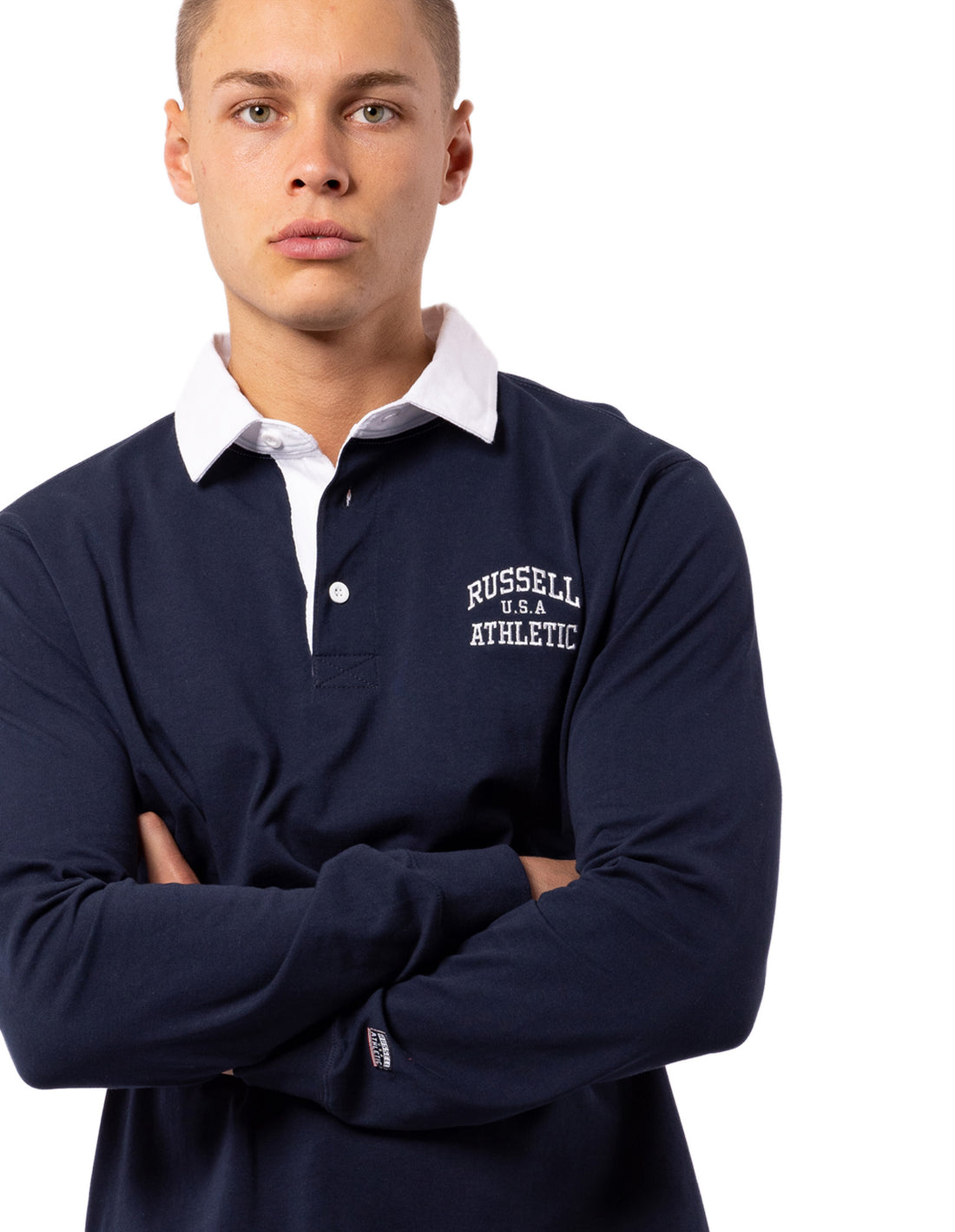 Navy Russell Athletic Glory Rugby Men T Shirts | 08YTLKPIZ