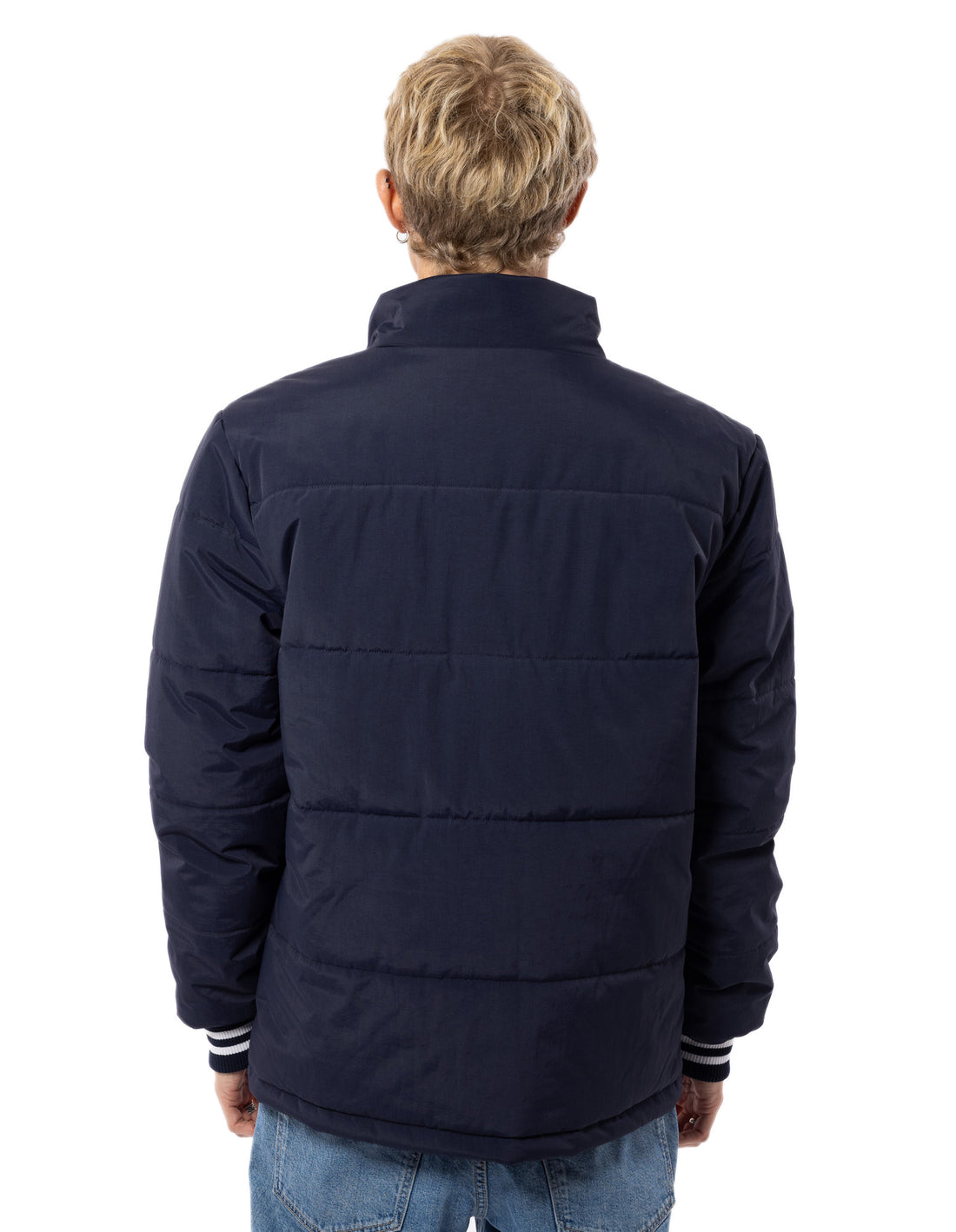 Navy Russell Athletic Klute Men Jackets | 84WQHXVGE