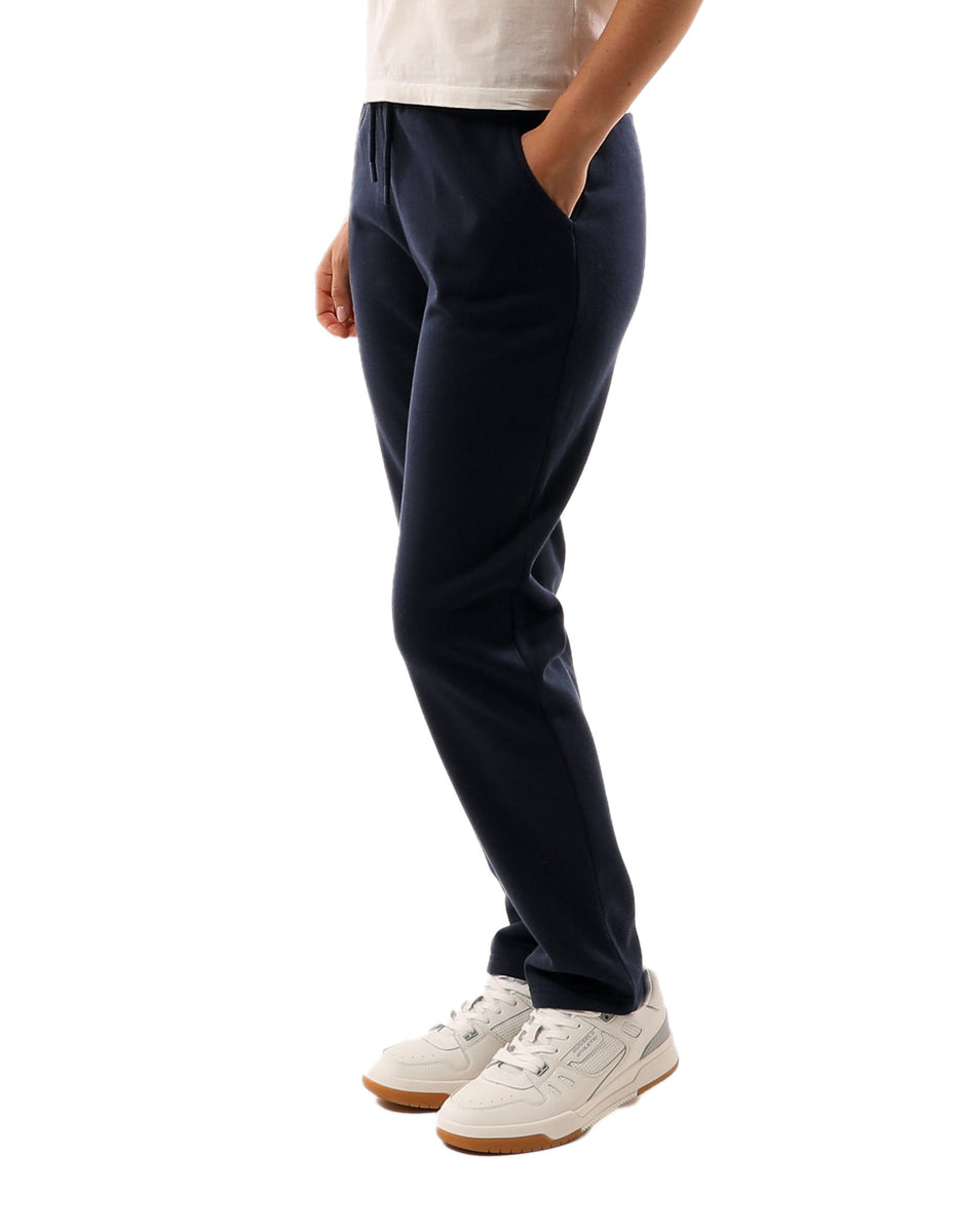 Navy Russell Athletic Originals Small Arch Open Leg Women Track pants | 03ZIDHGKW