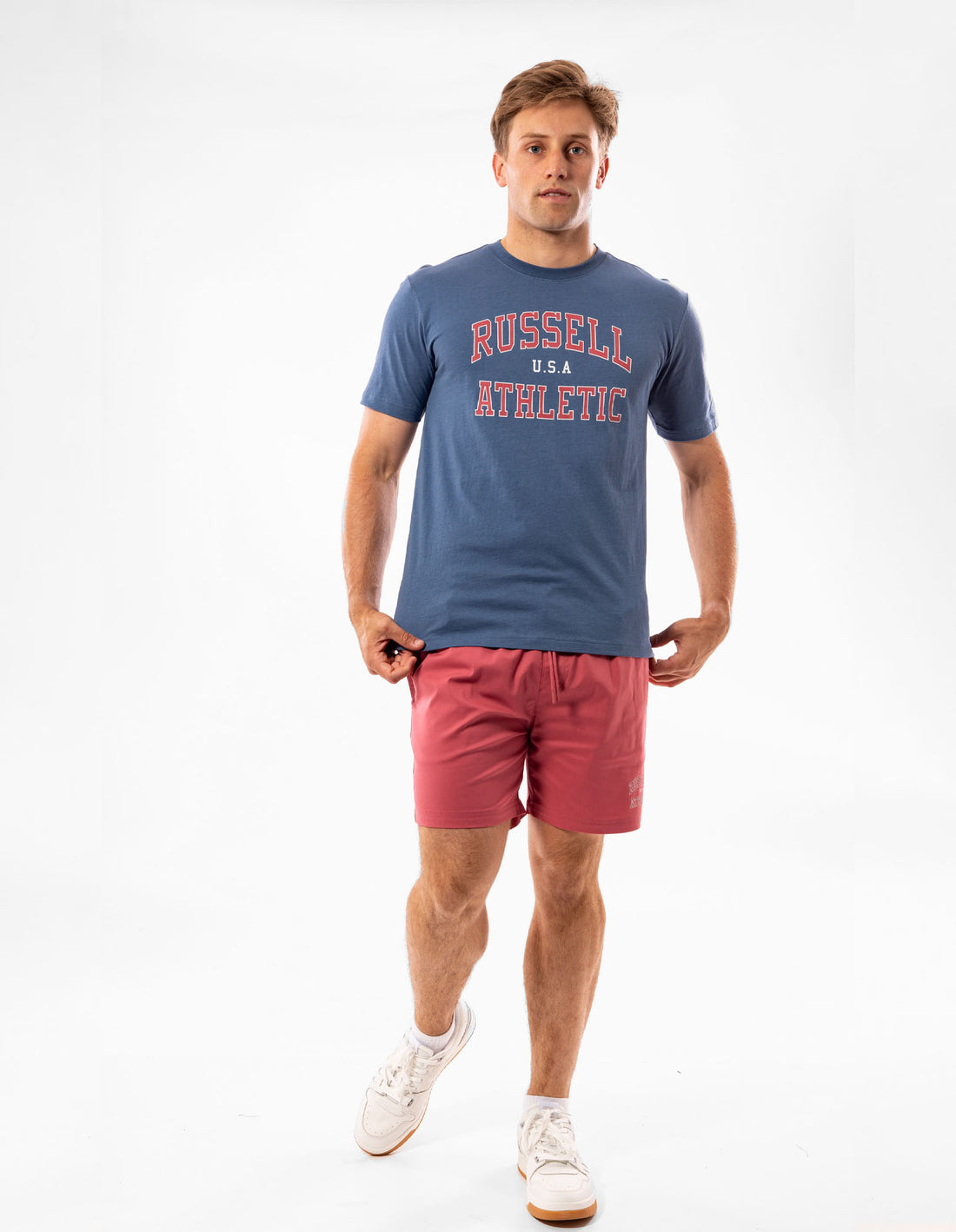 Navy Russell Athletic Samson Men T Shirts | 35PAKXHCM