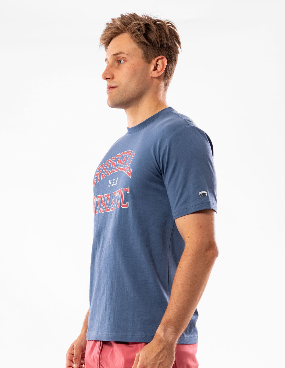 Navy Russell Athletic Samson Men T Shirts | 35PAKXHCM