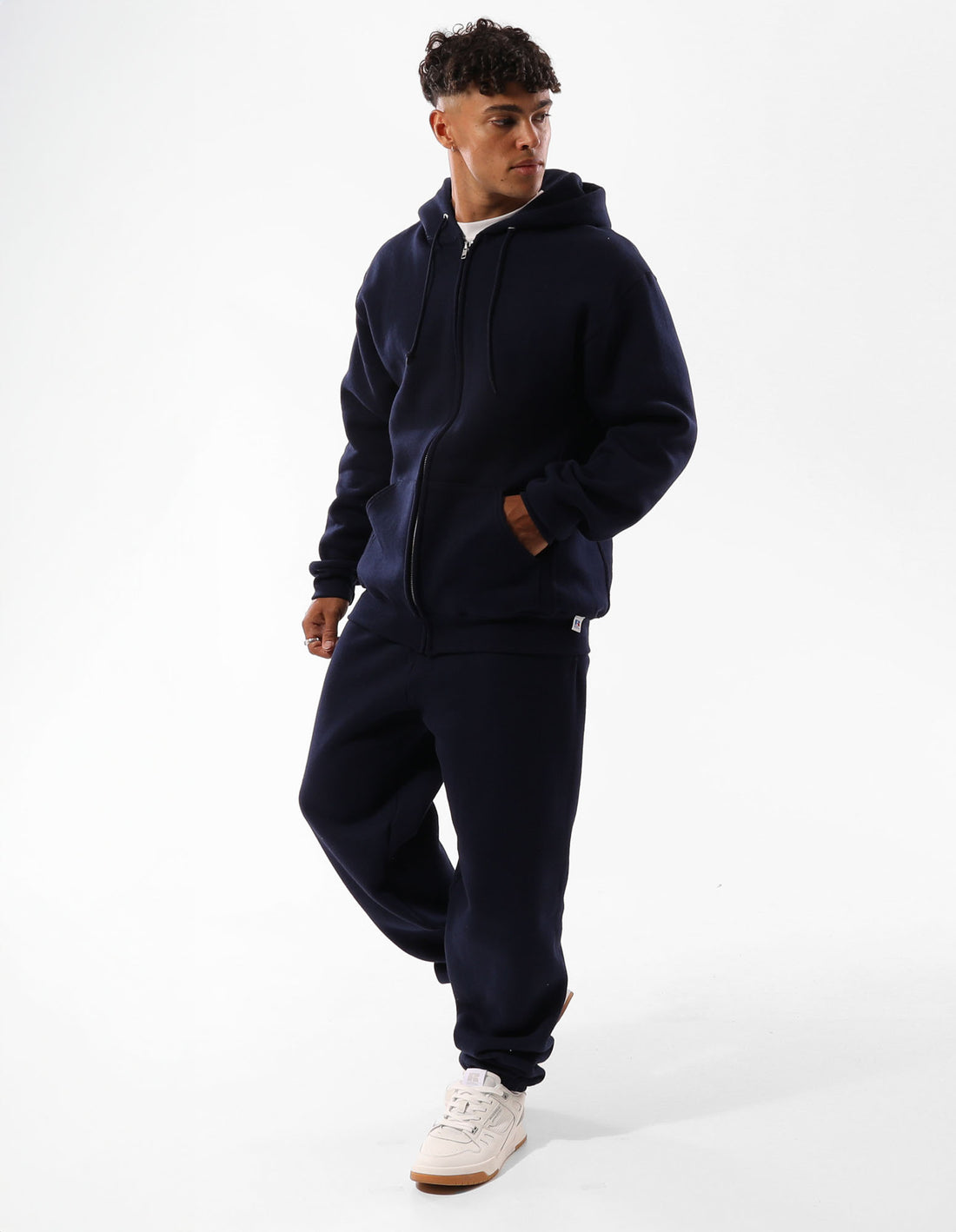 Navy Russell Athletic Unisex Dri Men Track pants | 17KJIWRPU