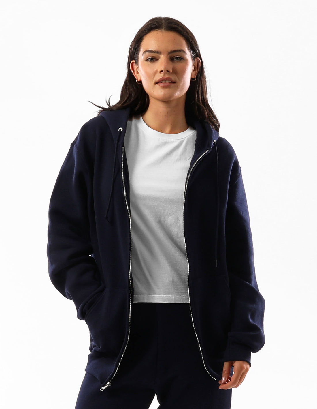 Navy Russell Athletic Unisex Dri Women Jackets | 13GWFUVMX