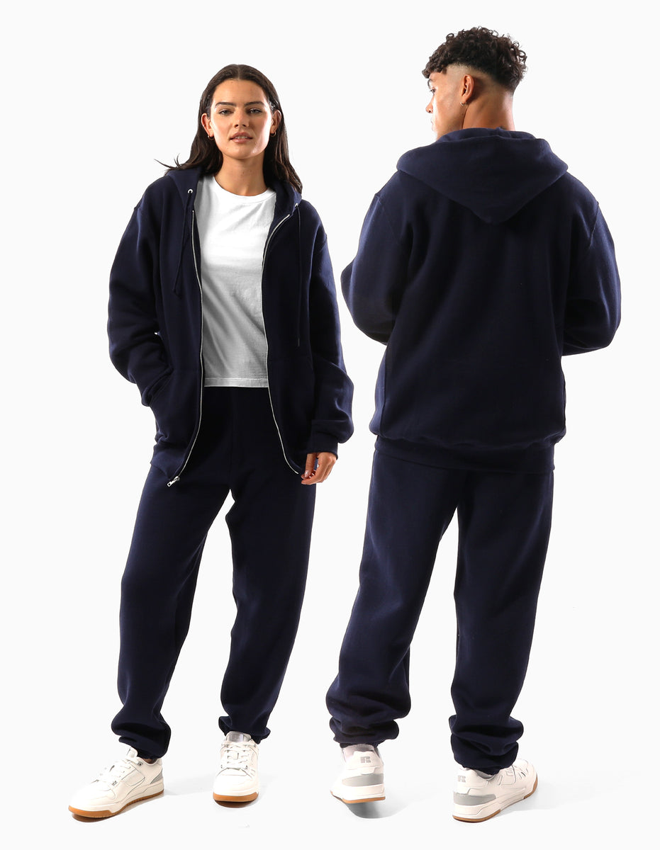 Navy Russell Athletic Unisex Dri Women Jackets | 13GWFUVMX