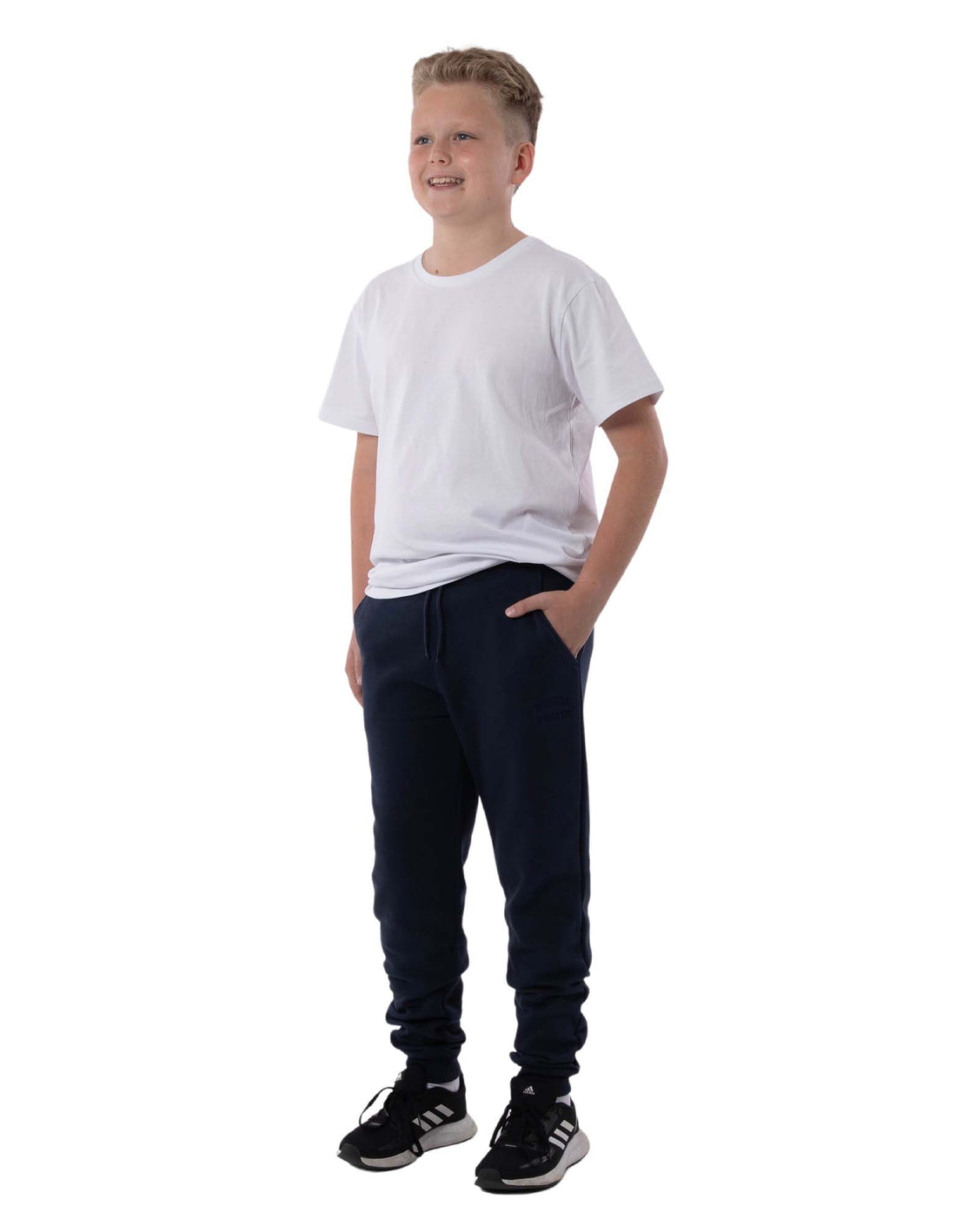 Navy Russell Athletic Unisex Originals Youth Kids' Track pants | 89MQTCKUH