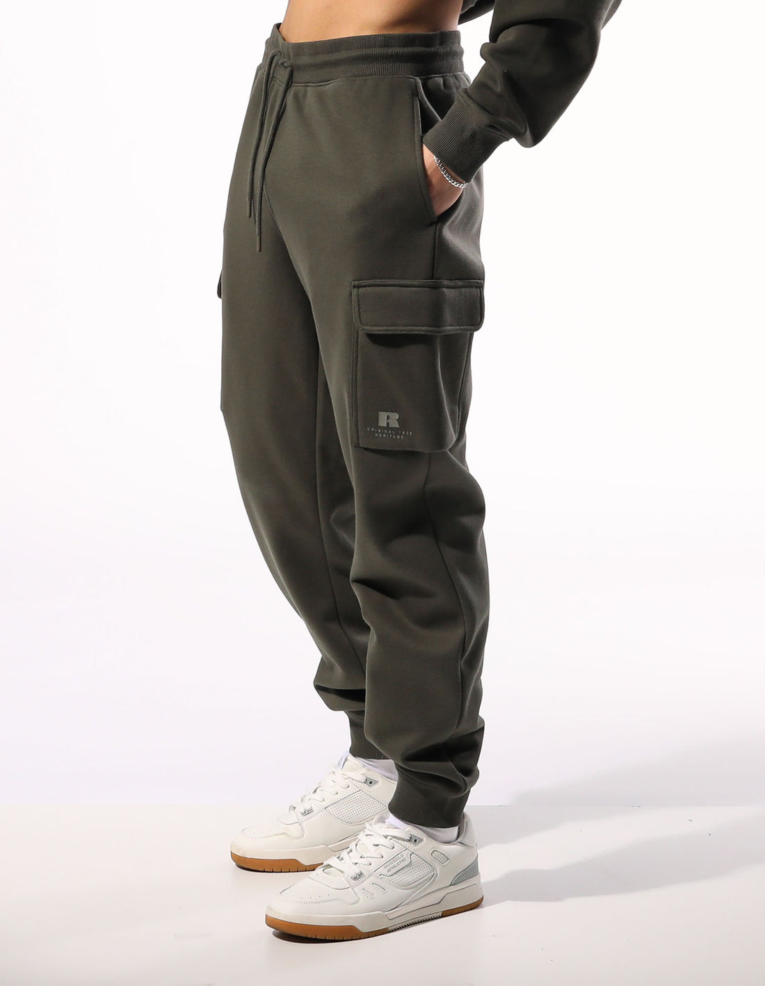 Olive Russell Athletic Brooklyn Cargo Men Track pants | 69SNCQKMH