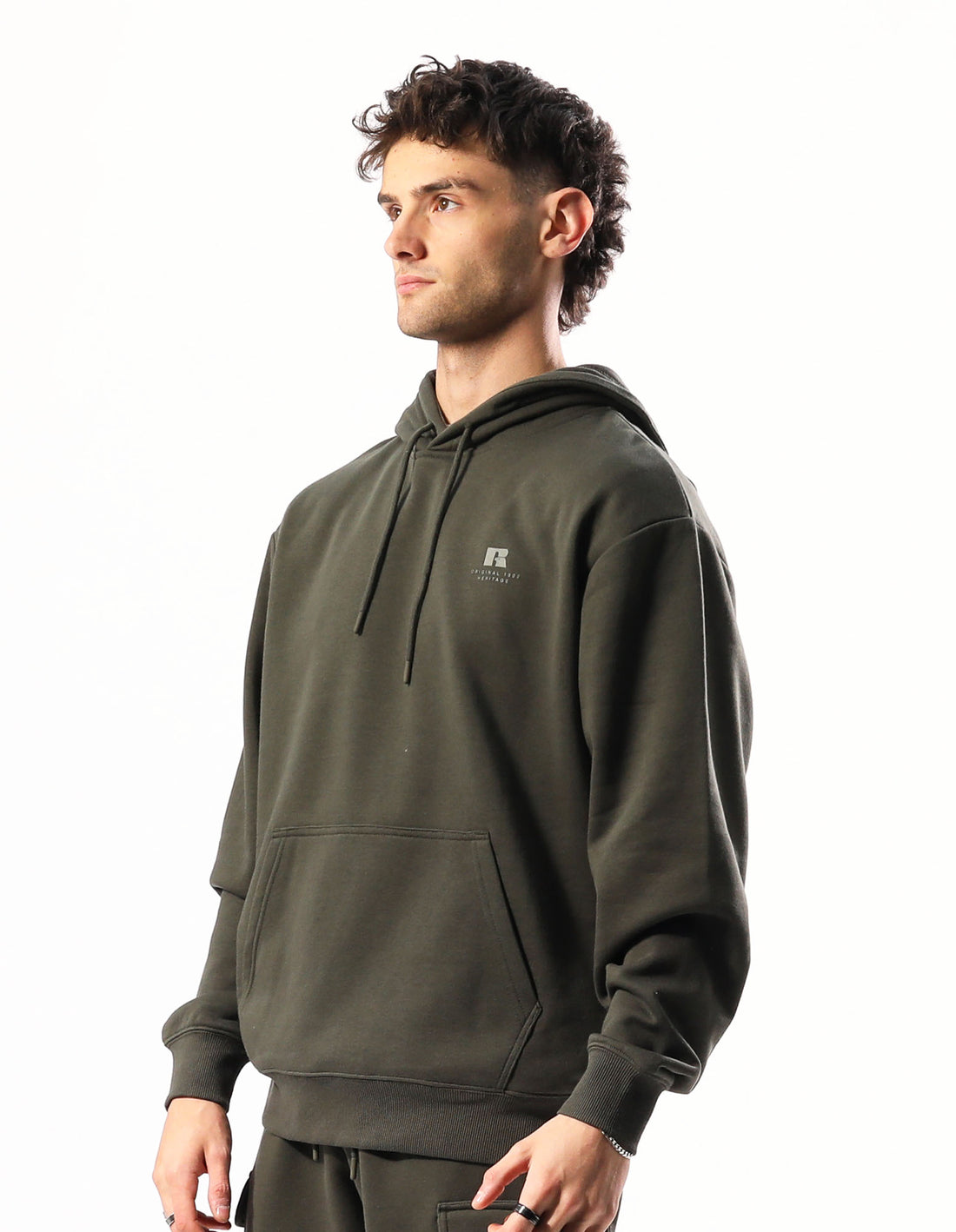 Olive Russell Athletic Brooklyn Men Hoodie | 49JFUBIMS