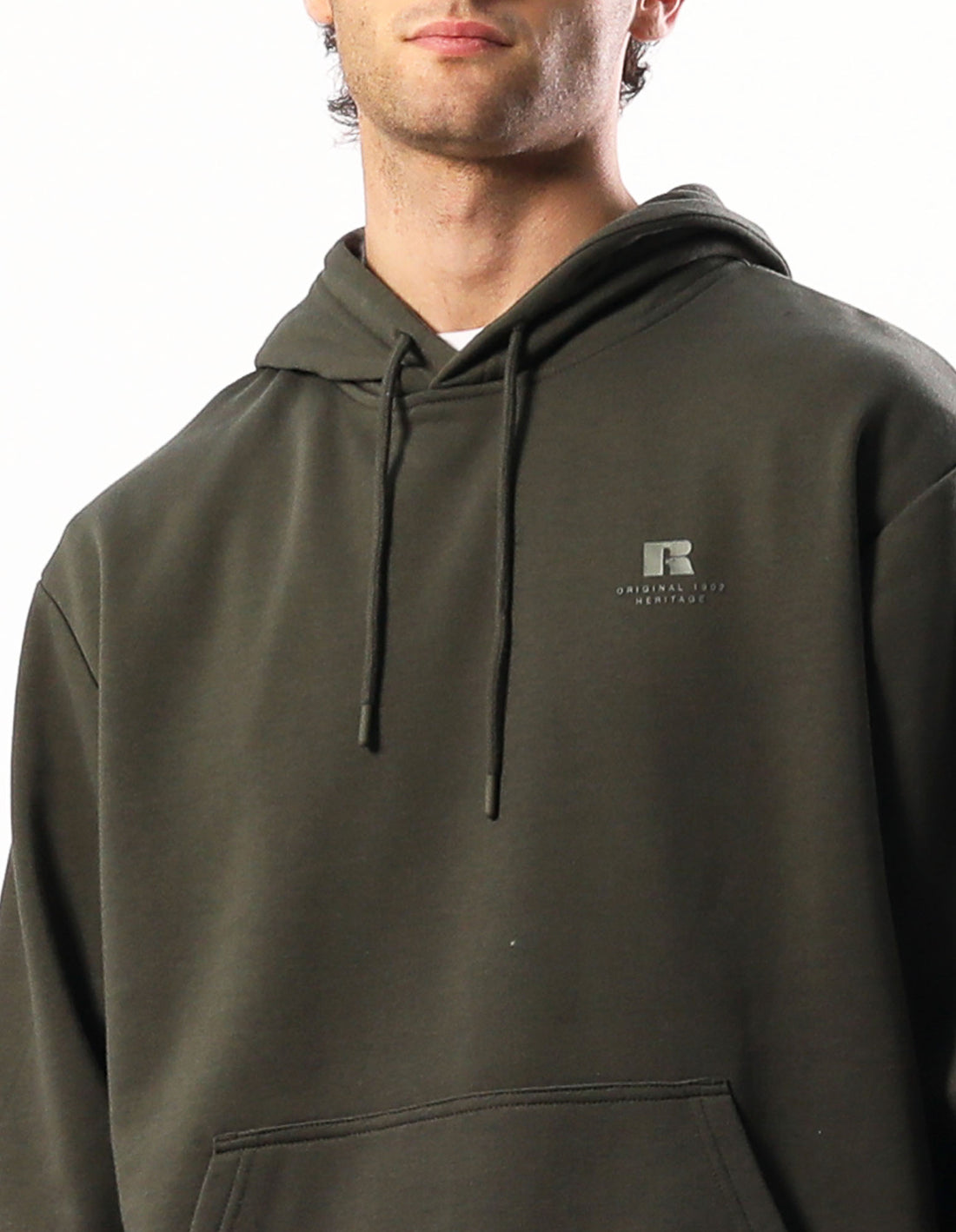 Olive Russell Athletic Brooklyn Men Hoodie | 49JFUBIMS