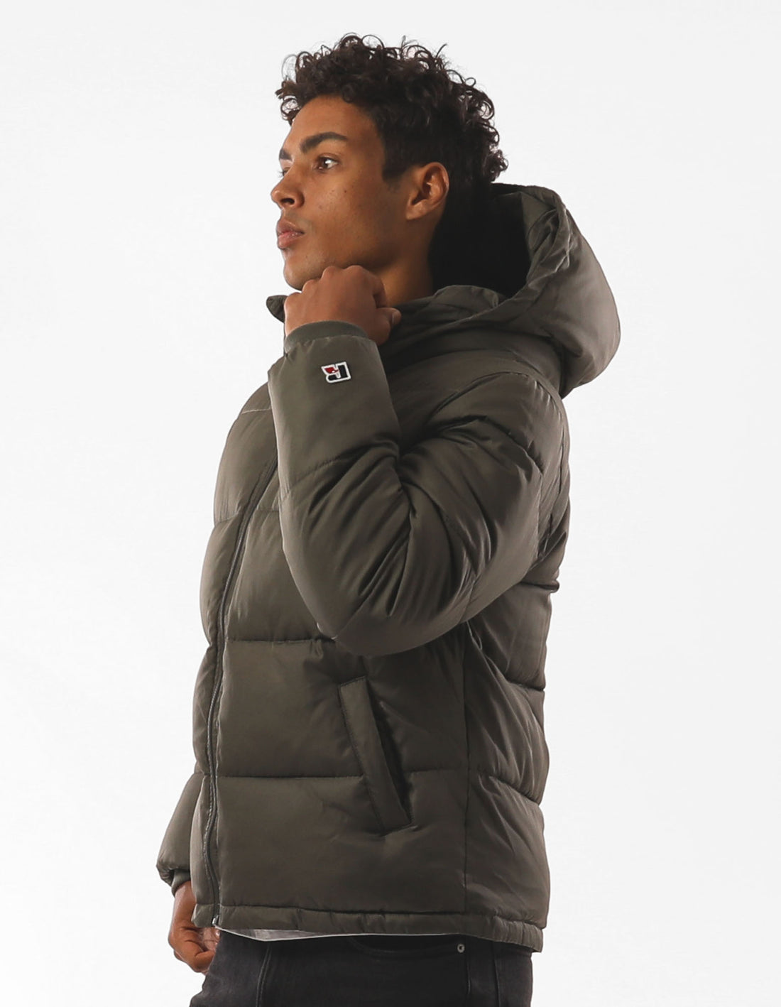 Olive Russell Athletic Hampton Men Puffers | 95PYAMSBE