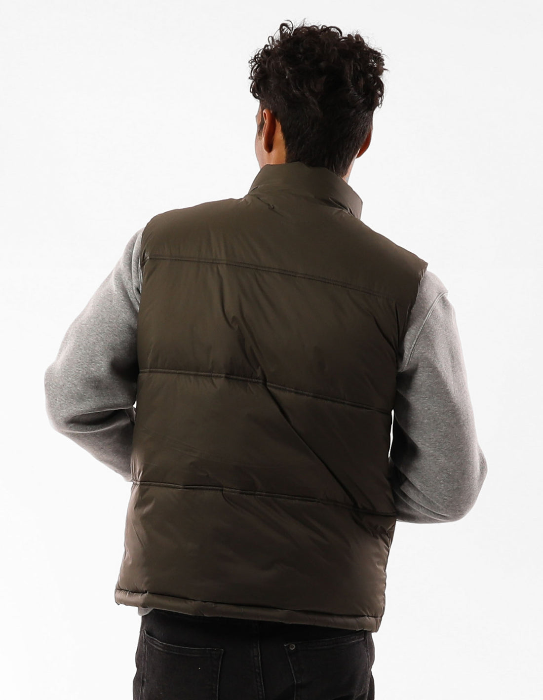 Olive Russell Athletic Kennedy Vest Men Jackets | 52REUTCOD