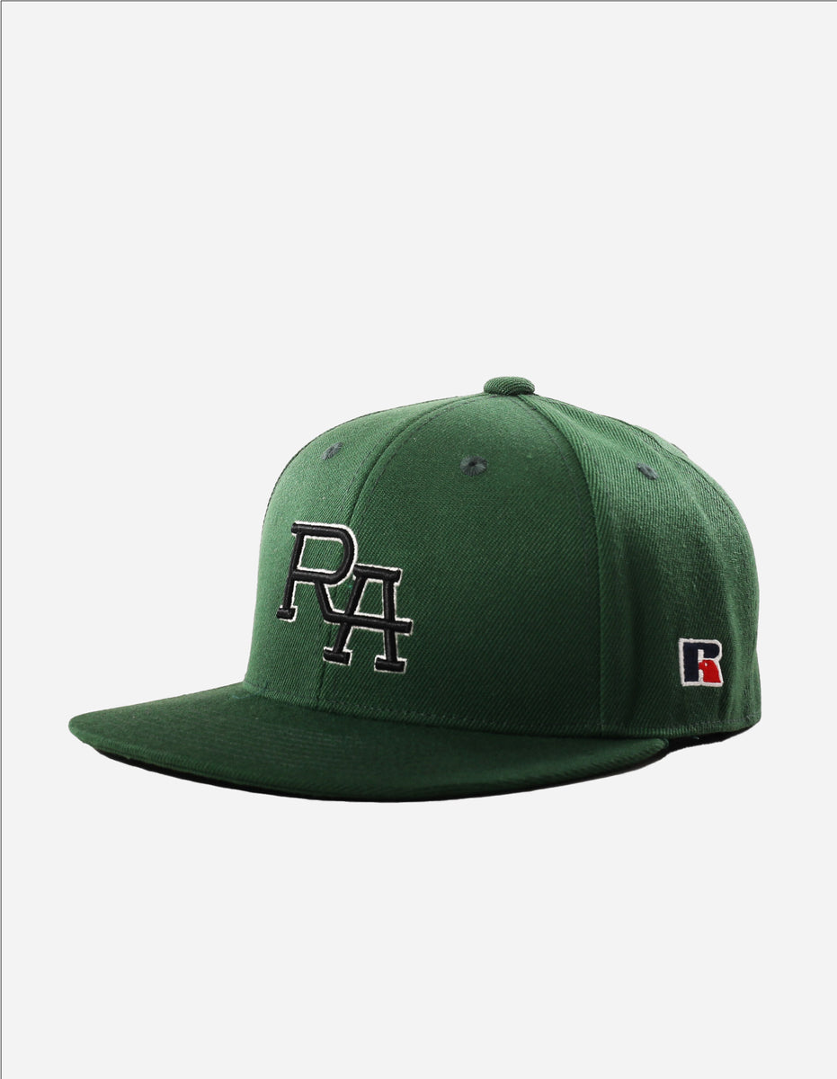 Olive Russell Athletic Monogram Snap Back 3D Embroidered Accessories Caps | 10MXRYPJH