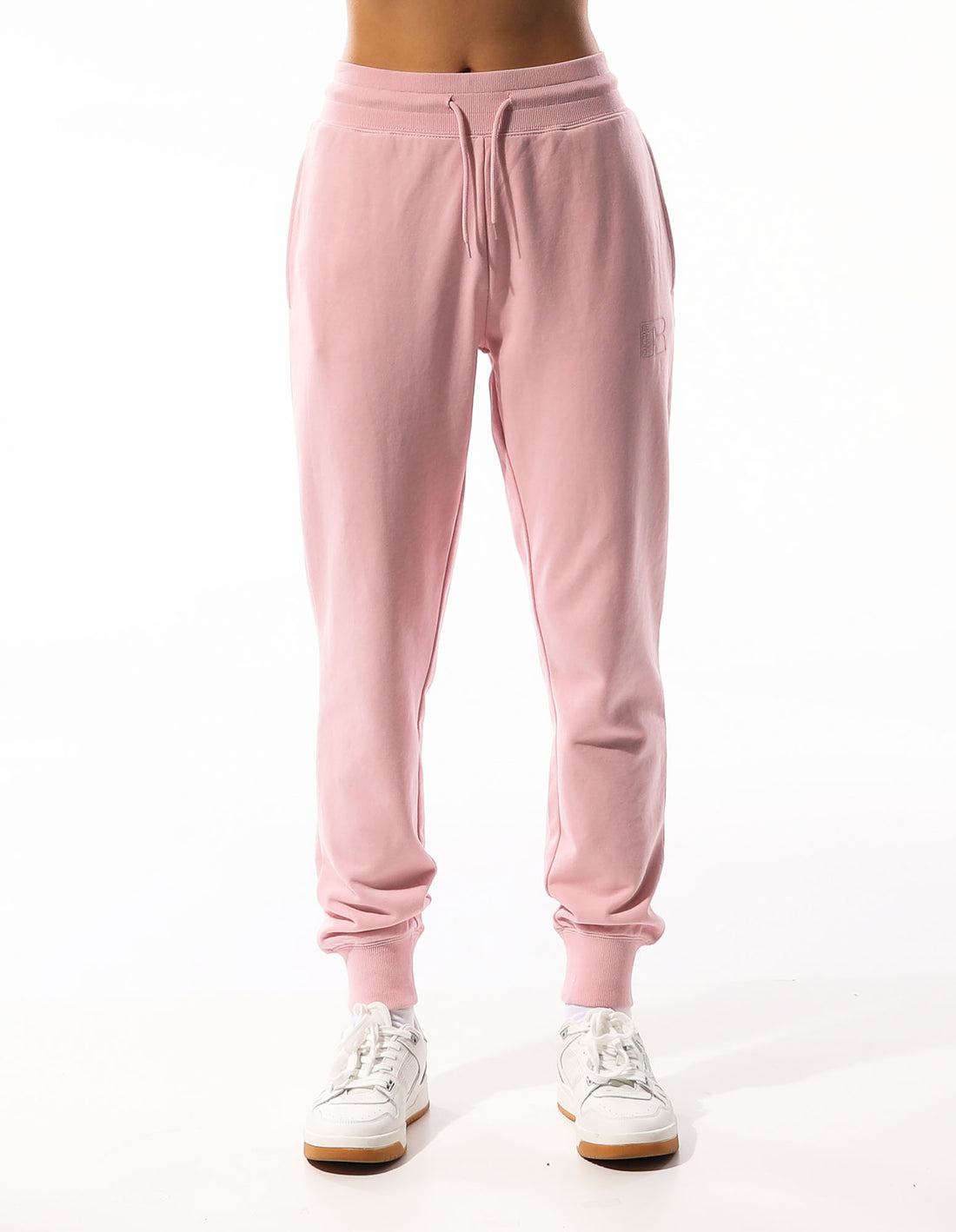 Pink Russell Athletic Inlay Logo Unbrushed Women Track pants | 10GWJATRO