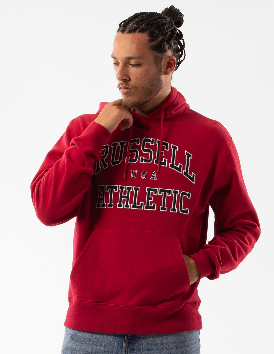 Pink Russell Athletic Mercer Men Hoodie | 51NBYTWQX