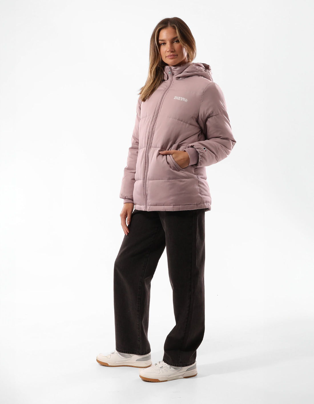 Purple Red Russell Athletic Tribecca Women Puffer Jacket | 80LQBEIUC