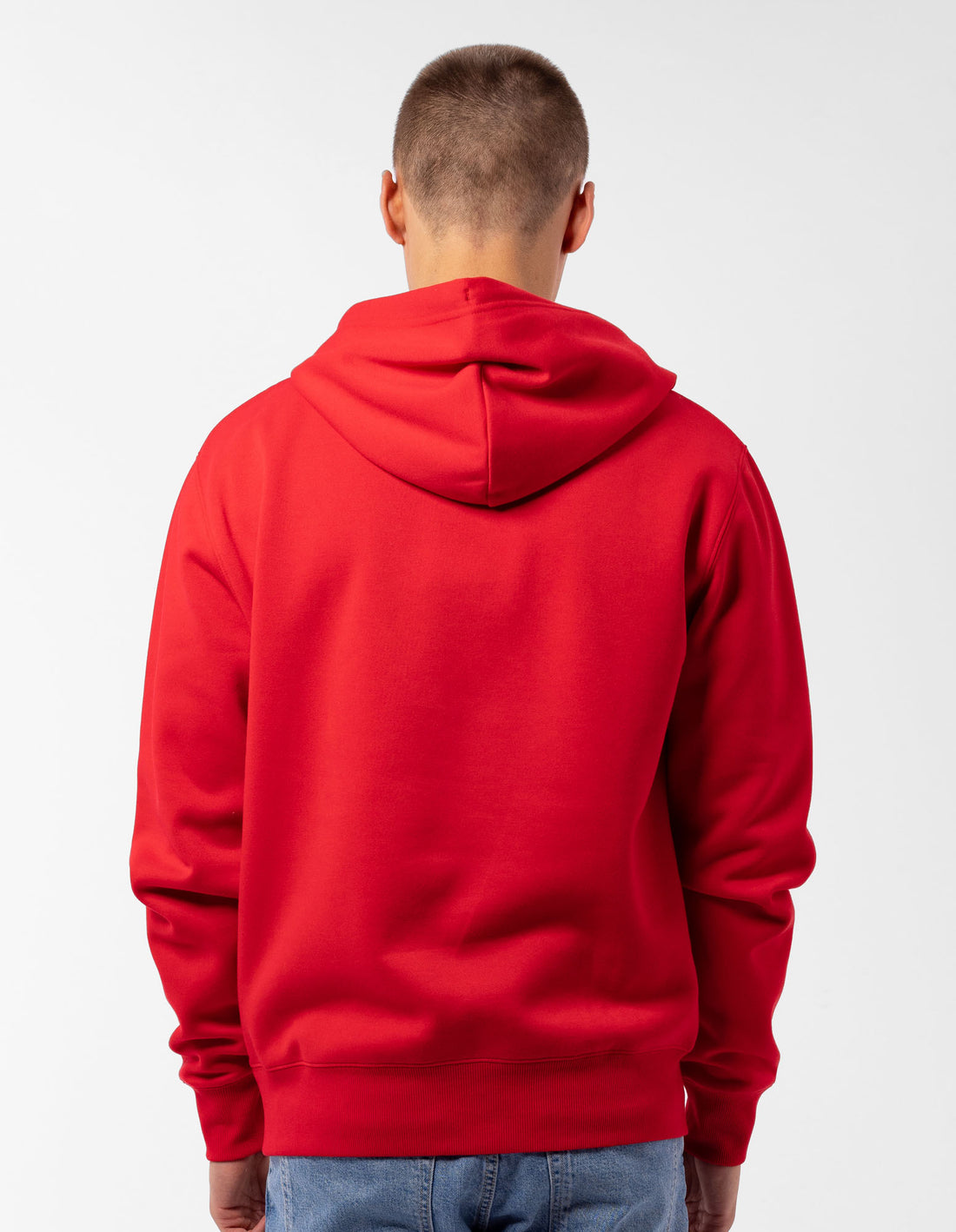 Red Russell Athletic Modern Logo Men Hoodie | 50GQHUDMX