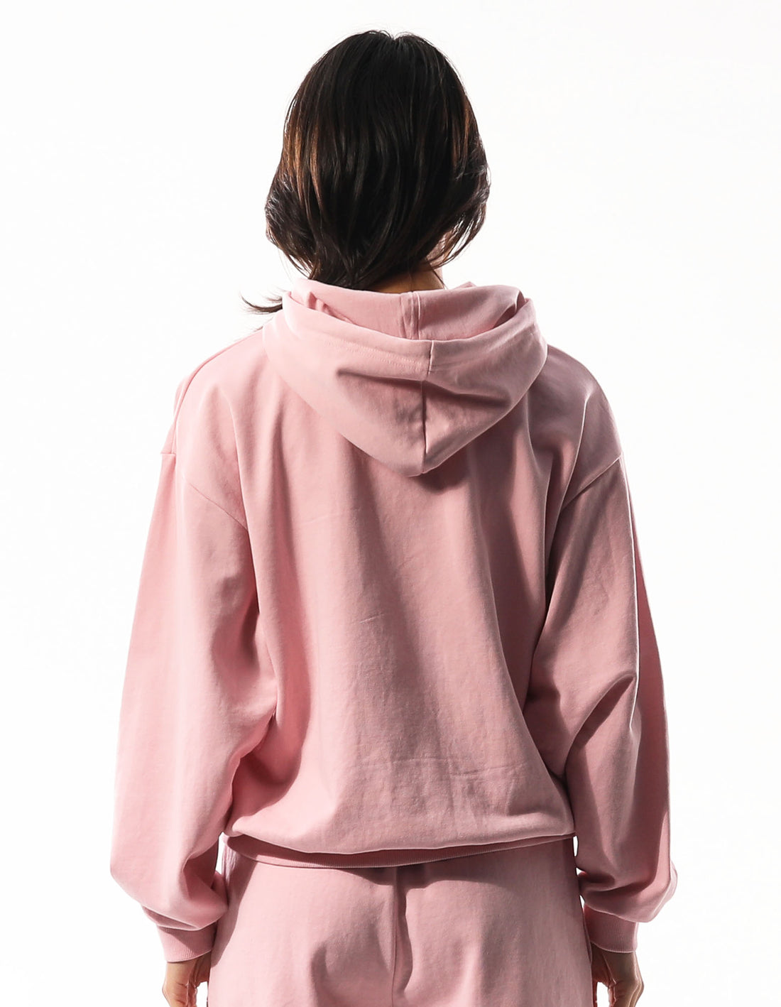 Rose Pink Russell Athletic Inlay Logo Unbrushed Women Hoodie | 13UWJPNVB