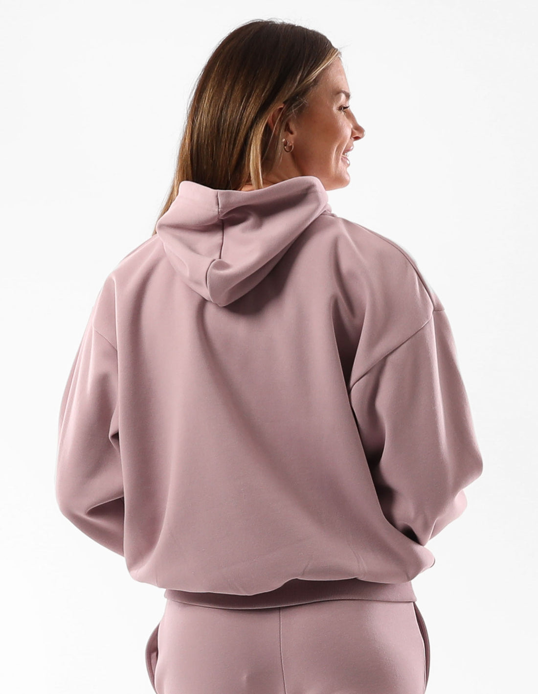 Rose Pink Russell Athletic Original Inlay Logo Women Hoodie | 91PTNFMIV