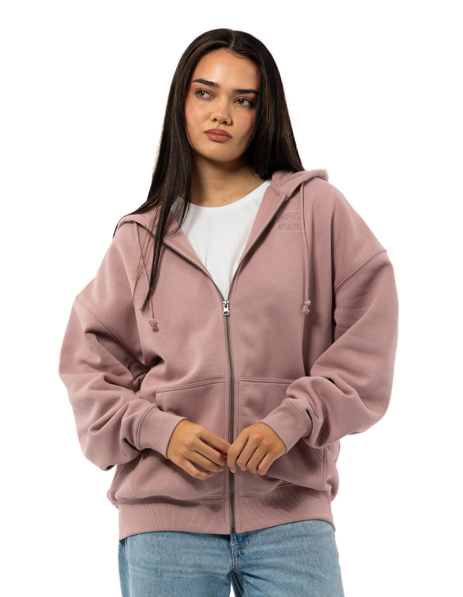 Rose Russell Athletic Originals Embroidered Zip Through Women Hoodie | 40TSONDAK