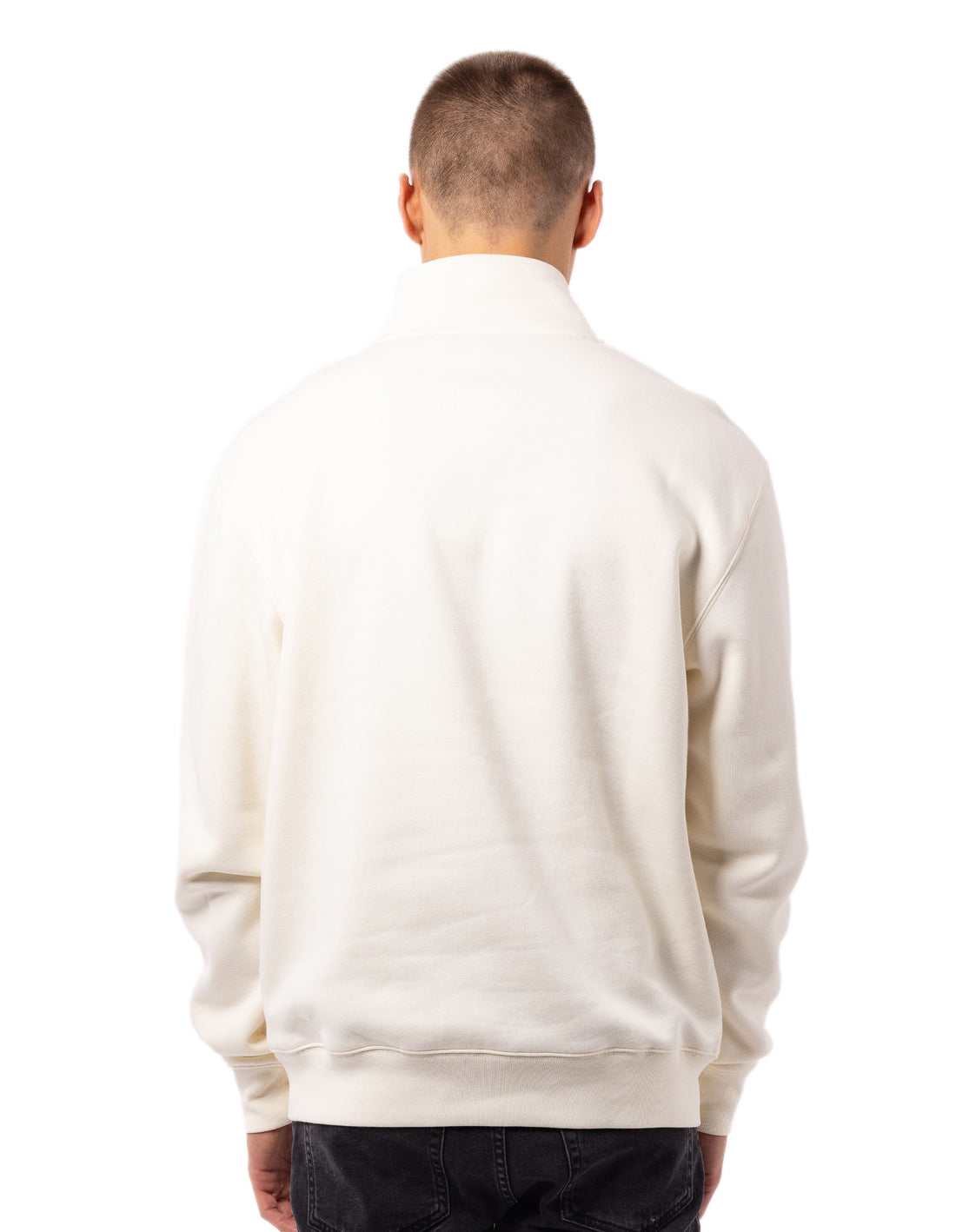 White Russell Athletic Big Arch 1/4 Zip Men Top | 89JSHMVEL