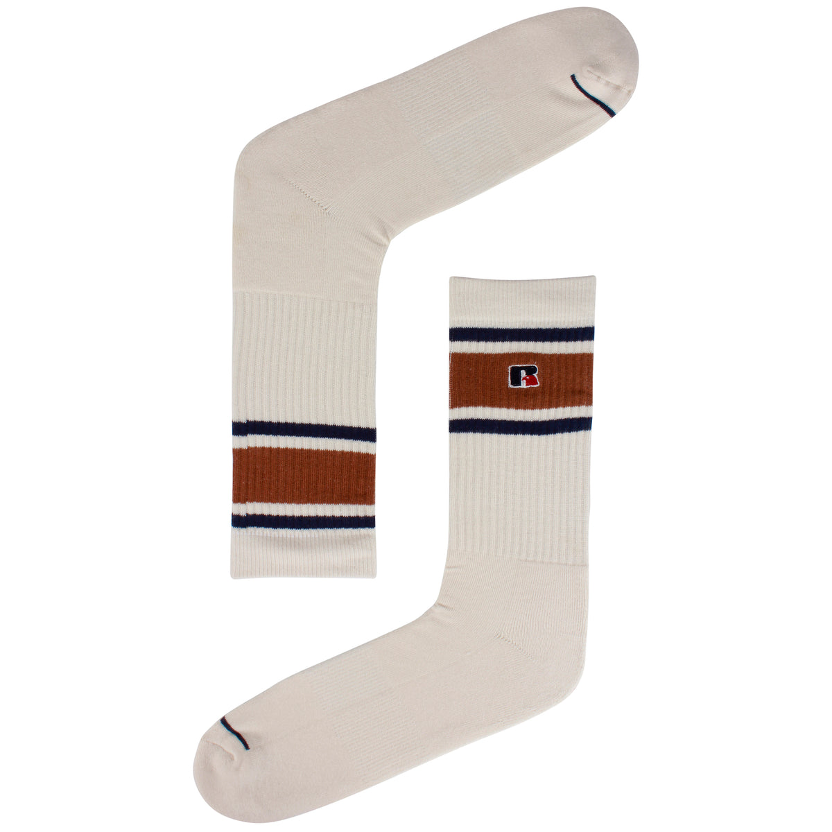 White Russell Athletic Bowling Green Accessories Socks | 02RYQOBNX