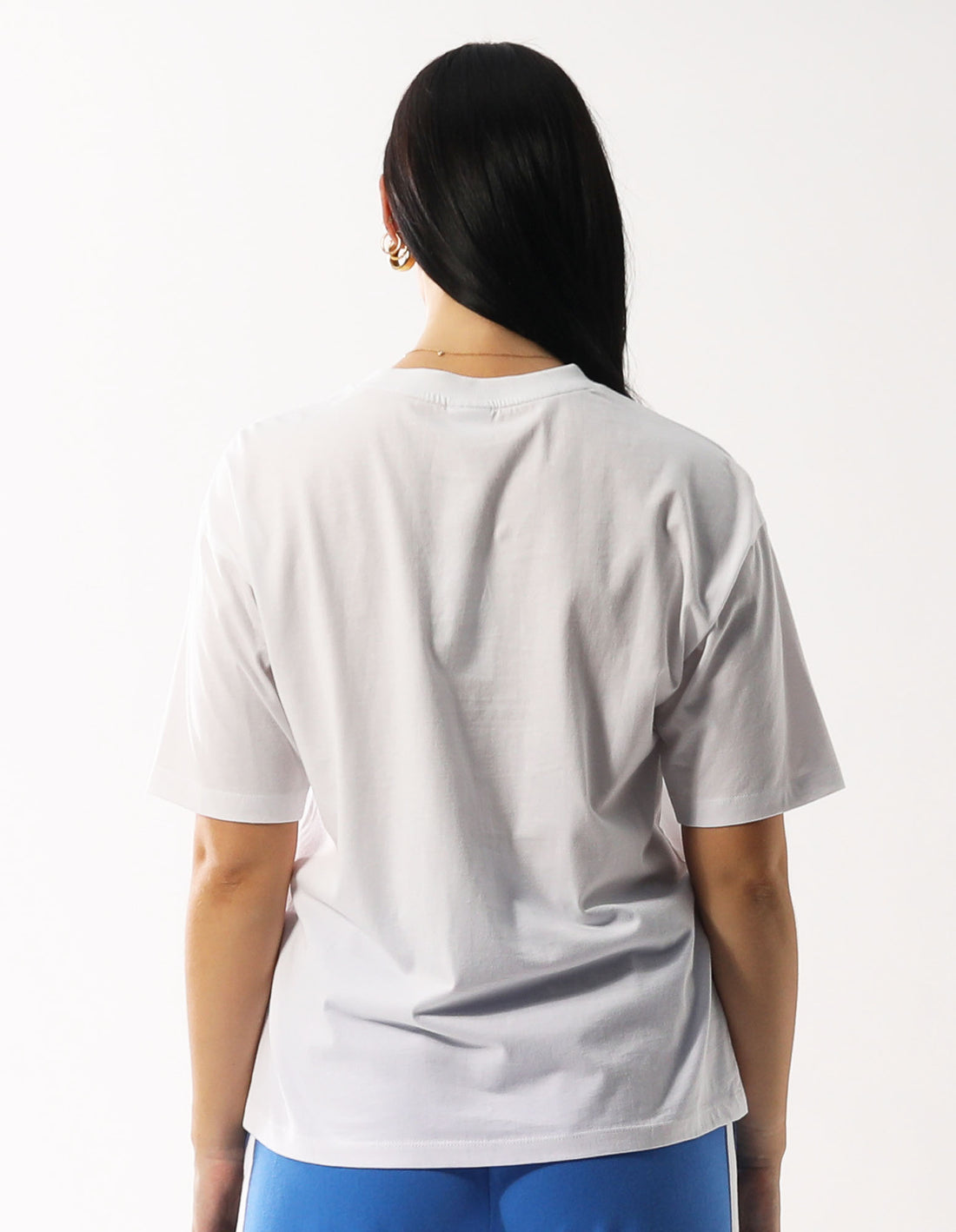 White Russell Athletic Halston Oversize Women T Shirts | 76IETMJKR