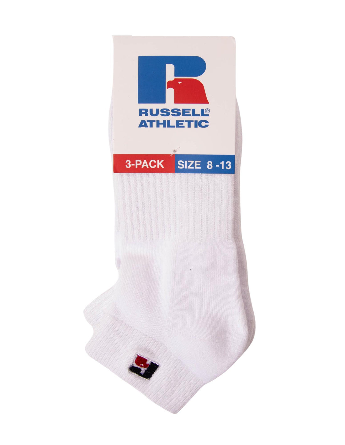 White Russell Athletic Low Cut3 Pack Accessories Socks | 98FSIWBGO