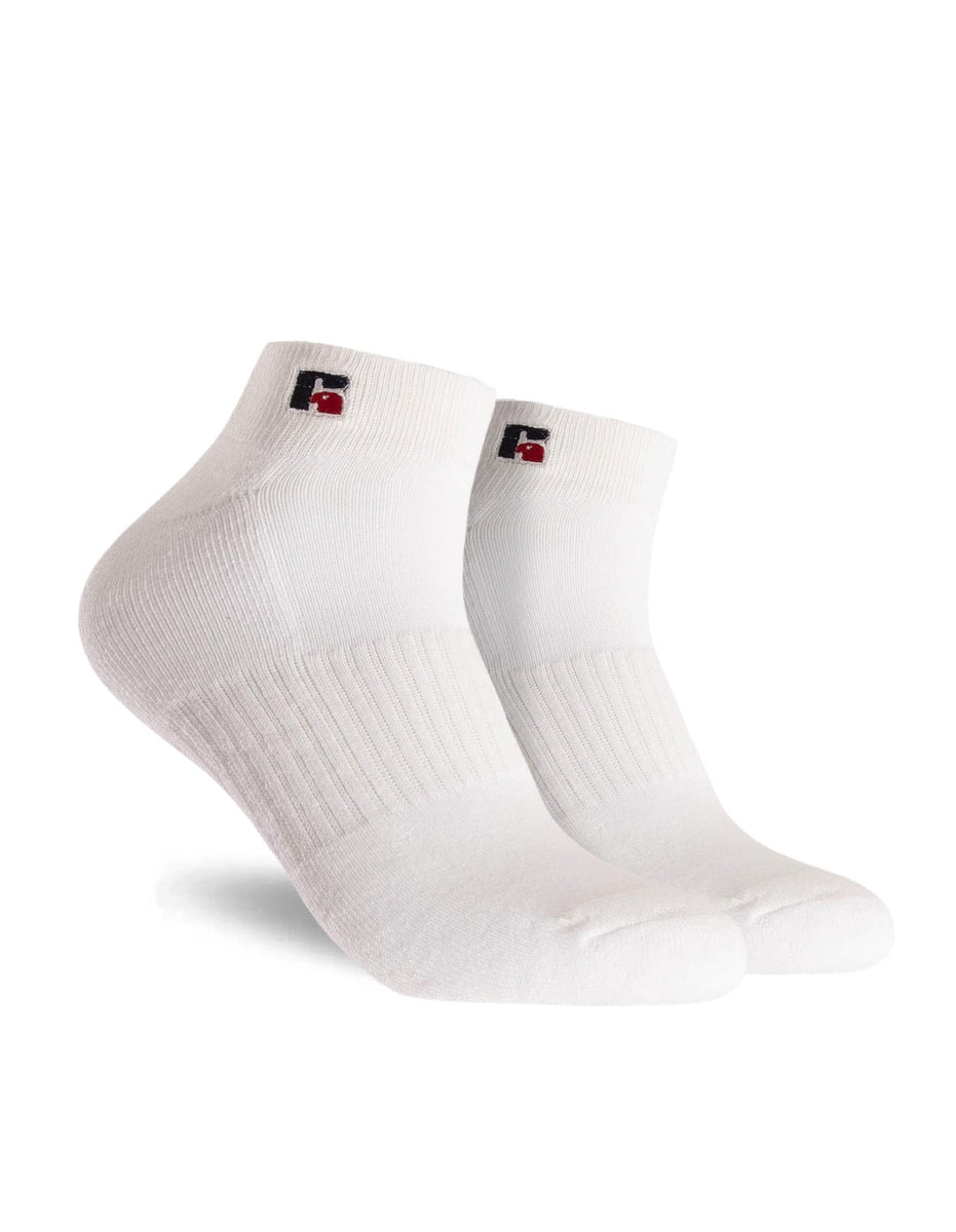 White Russell Athletic Low Cut3 Pack Accessories Socks | 98FSIWBGO