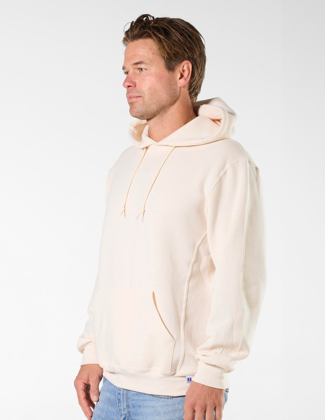 White Russell Athletic Unisex Dri Men Hoodie | 85ZBGDAFS